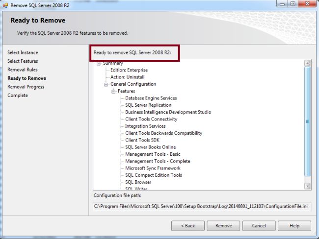 Remove Instance in Sql Server